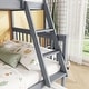 preview thumbnail 5 of 55, Detachable Rubber Wood Twin Over Full Bunk Bed with Trundle