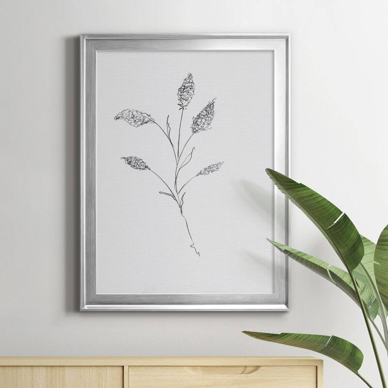 FLORAL SKETCH II Premium Framed Canvas - Ready to Hang