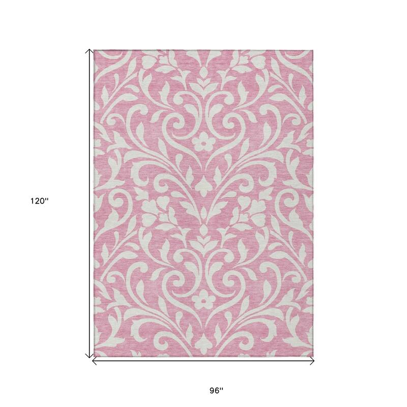 HomeRoots Floral Transitional Rectangle Outdoor Rug