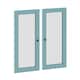 Option Aqua Blue-Frosted Glass