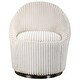 preview thumbnail 2 of 5, Uttermost Crue Ivory Swivel Chair