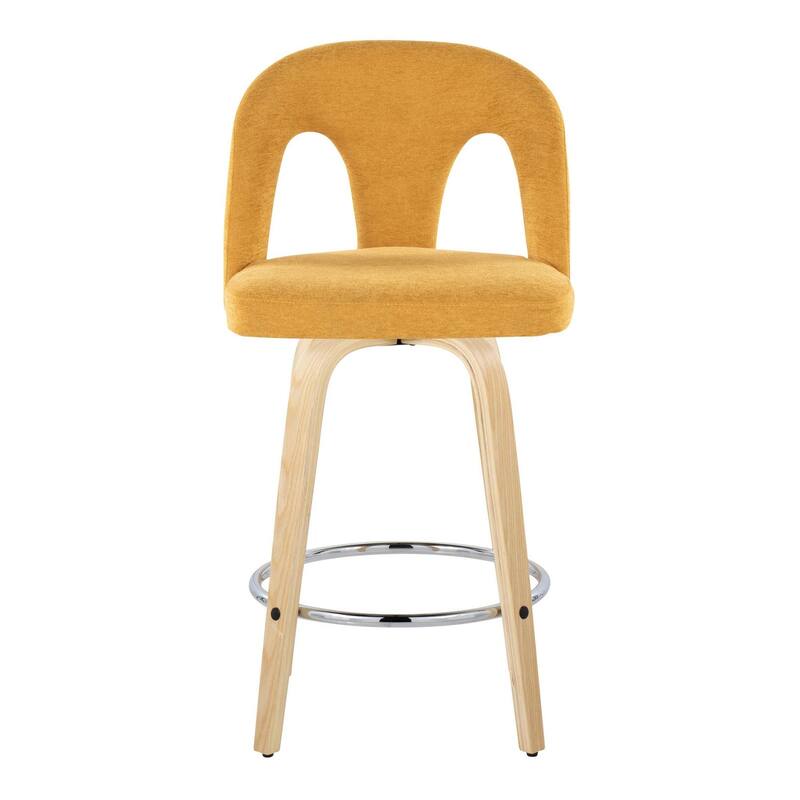 Ava Upholstered 26" Fixed-Height Counter Stool - Set of 2