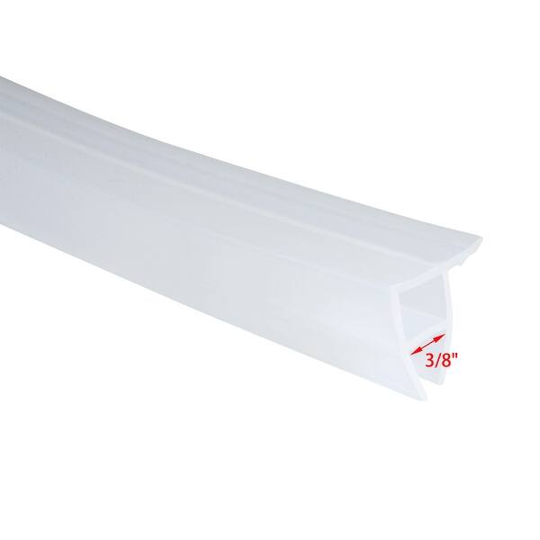 36inch Frameless Window Shower Door Corner Seal Clear for 3/8inch