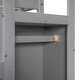 preview thumbnail 6 of 18, Solid Wood Loft Bed Frame with Built in Storage Wardrobe,Full Size