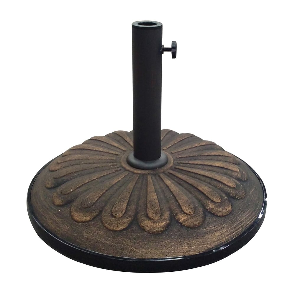 Textured Sunflower 55-pound Resin Umbrella Base