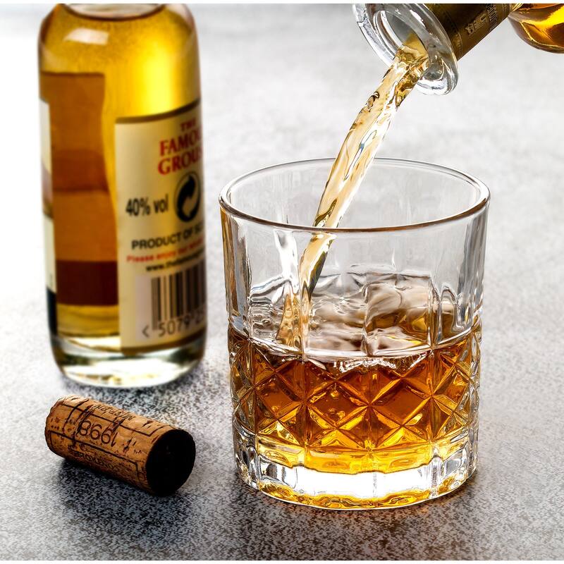 Lorren Home Trends 11 OZ Double Old Fashion Glass, Set of 6