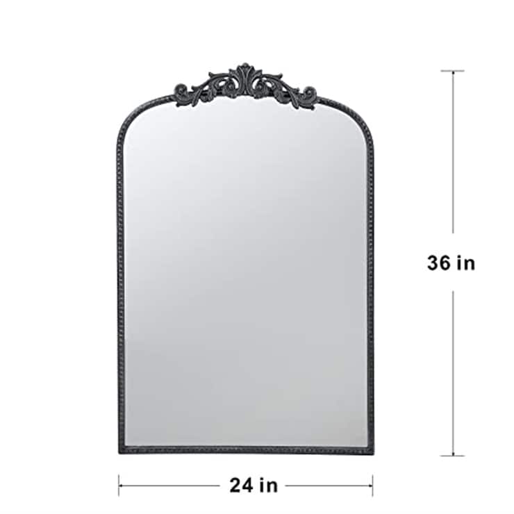 Classic Design Mirror with and Baroque Inspired Frame