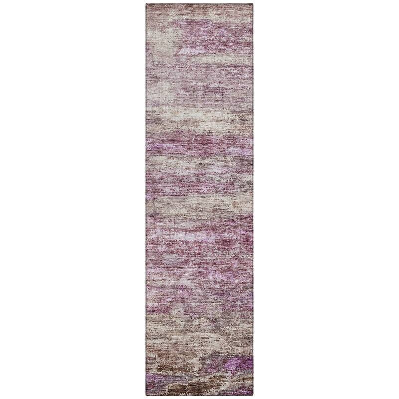 Machine Washable Indoor/ Outdoor Ombre Solid Chantille Rug