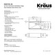 preview thumbnail 12 of 107, KRAUS Kore Workstation Farmhouse Apron Stainless Steel Kitchen Sink