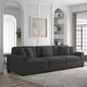 preview thumbnail 90 of 132, Corduroy Couch Modular Sectional Sofa with Pillows 3 Piece - Grey