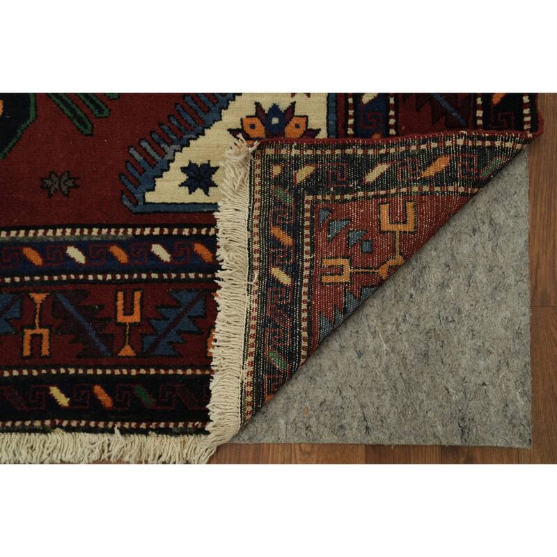 Hand Knotted Oriental 100% Wool Carpet Traditional Medallion Red Kazak Area Rug - 6' 6'' X 4' 4''