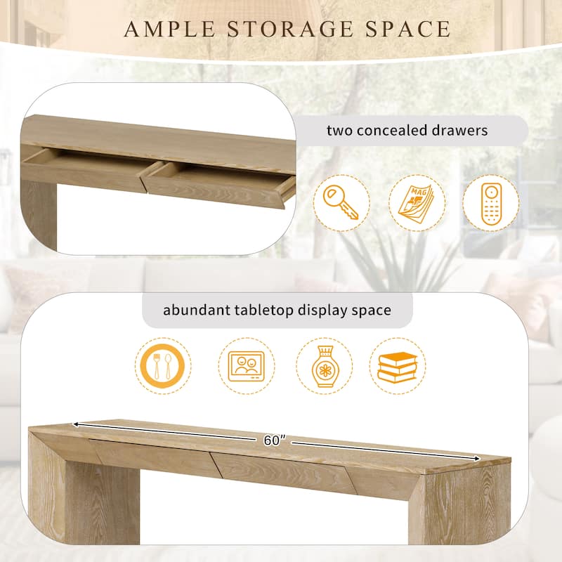 Farmhouse Console Table Entryway Table