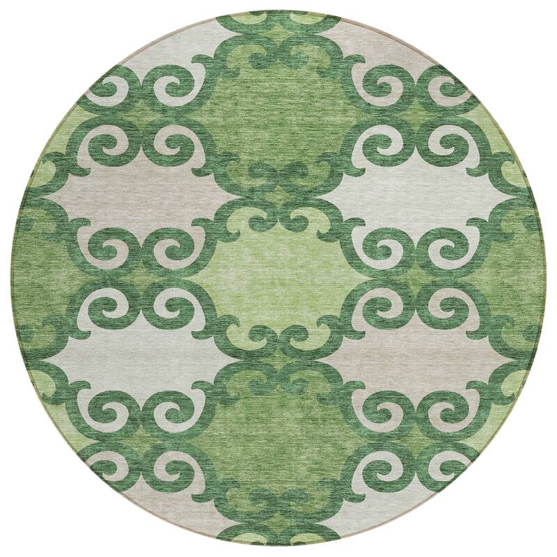 HomeRoots Trellis Transitional Rectangle Outdoor Rug