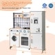 preview thumbnail 5 of 7, Pretend Play Kitchen for Kids Aged 3+ with Real Sounds and Lights - 36" x 12" x 40"