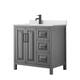Option Dark Gray, Black Trim, Giotto Quartz Top