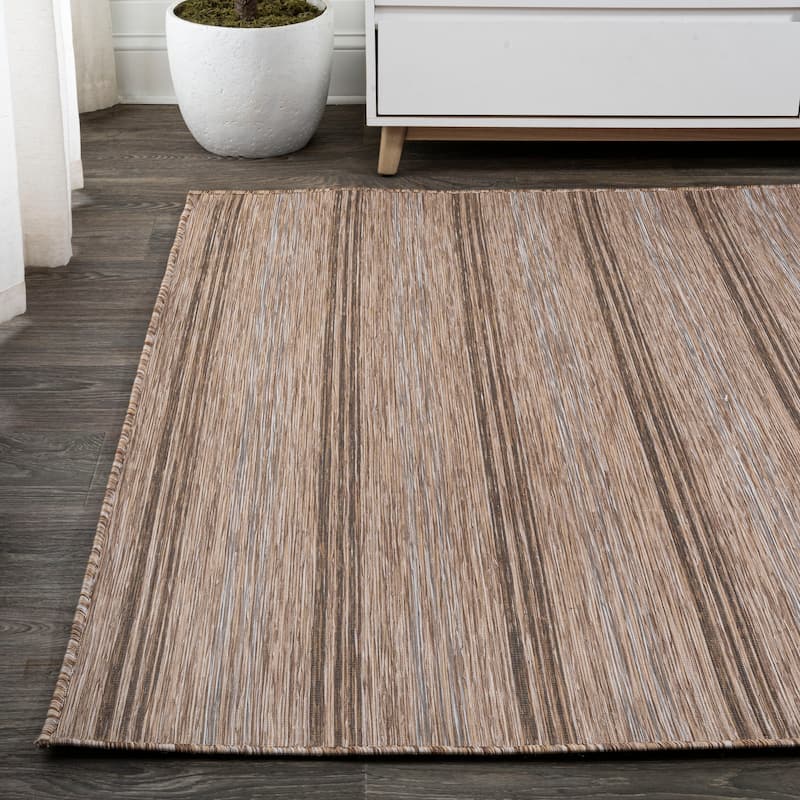 JONATHAN Y Finn Modern Farmhouse Wide Stripe Area Rug