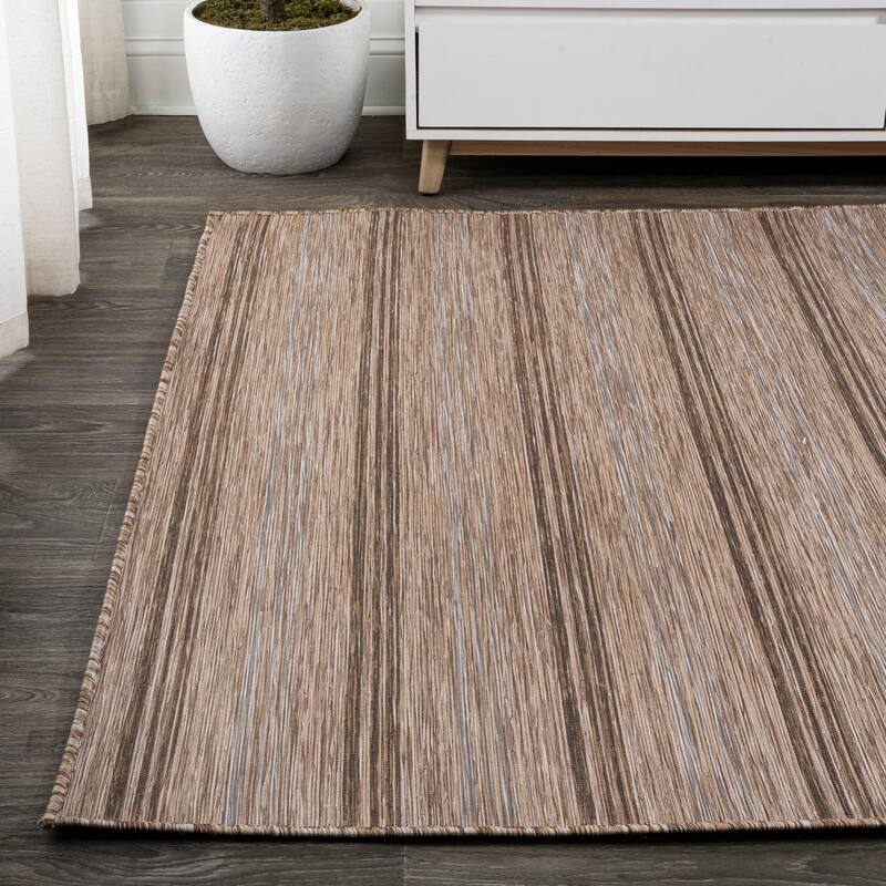 JONATHAN Y Finn Modern Farmhouse Wide Stripe Area Rug
