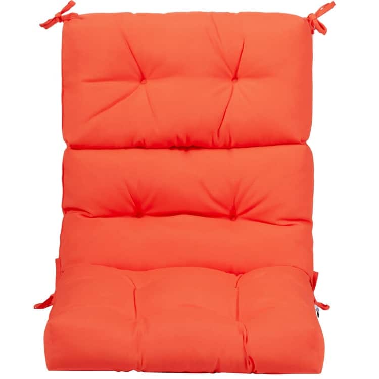 22" x 44" Tufted Outdoor Patio Chair Seating Pad - 44" (L) x 22" (W) x 5" (H)