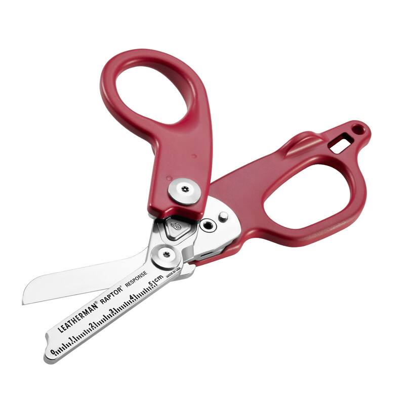 Leatherman Raptor Response Pocket Size 4 Tool Stainless Steel Multitool, Crimson