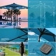 preview thumbnail 36 of 34, Sun-Ray 9' Round 8-Rib Aluminum Solar Umbrella, Base Not Included