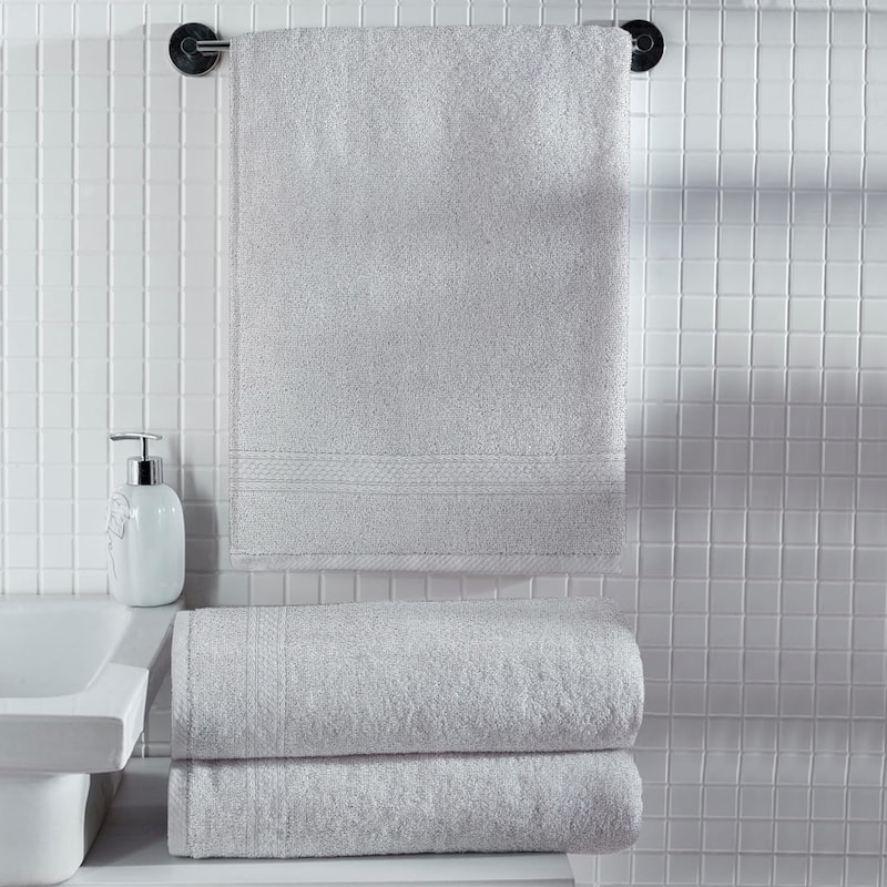 A1HC Bath Towel Sets, 100% Ring Spun Cotton, Zero Twist, Highly Absorbent, 500 GSM Low Lint, Quick Drying Bathroom Towel Sets