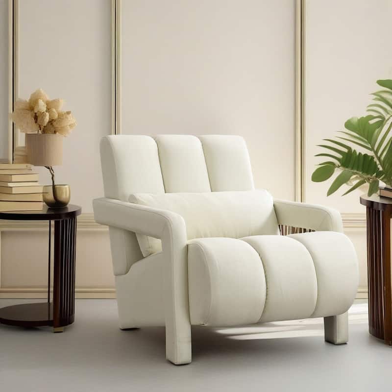 Rici Modern Linen Accent Chair by Christopher Knight Home - Beige