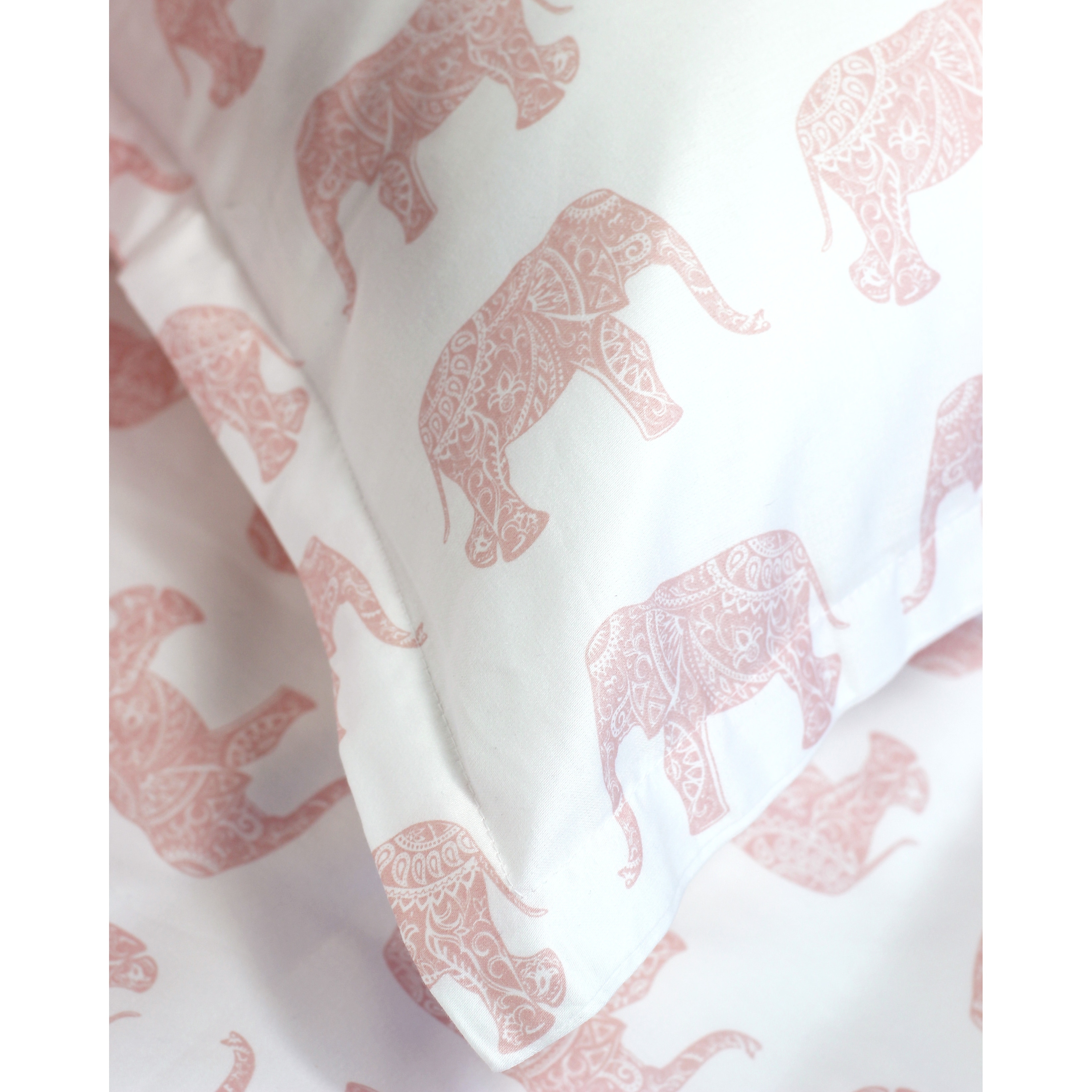 Printed Design Cotton Collection 400 Thread Count Elephants-image