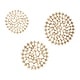 preview thumbnail 18 of 30, Metal Starburst Wall Decor with Cutout Design - Gold or Silver - Set of 3
