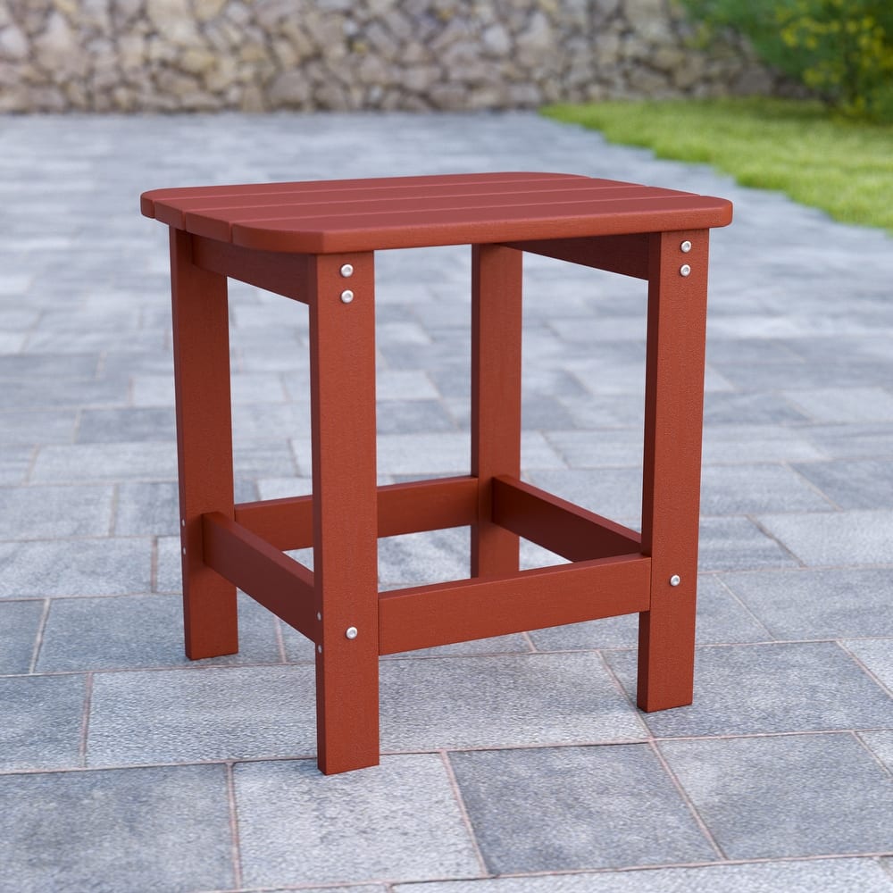 All-Weather Poly Resin Adirondack Side Table - Patio Table