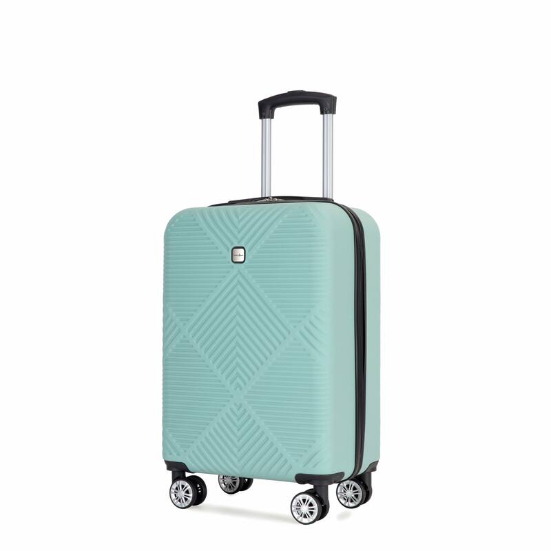 4-piece ABS lightweight suitcase, 14 inch makeup box, aircraft wheels (14/20/24/28)