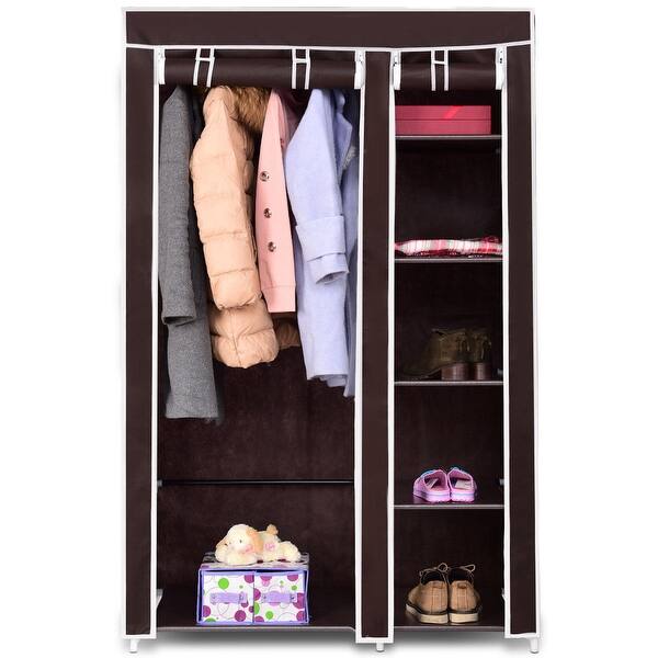 Shop Costway 69 Portable Closet Storage Organizer Clothes