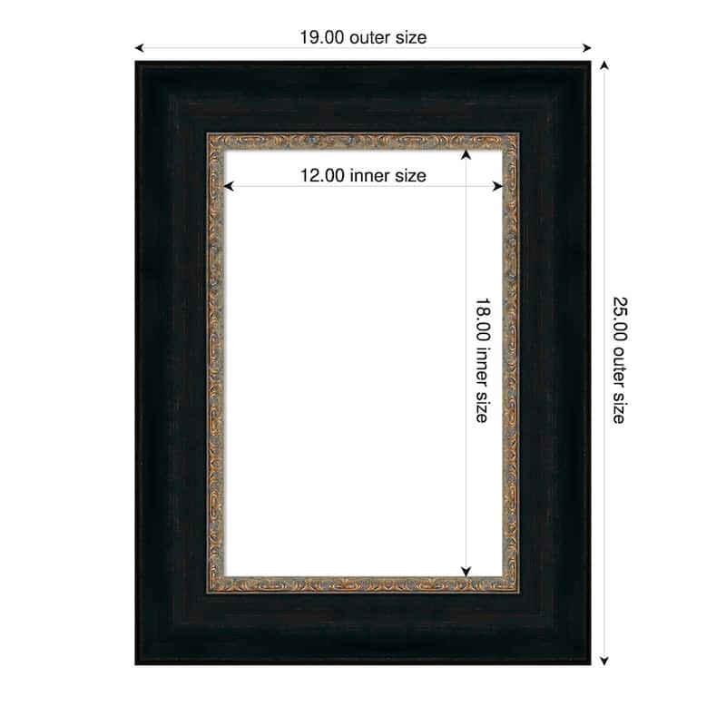 Amanti Art Paragon Bronze Framed Dry Erase Magnetic Board - 19 x 25 in