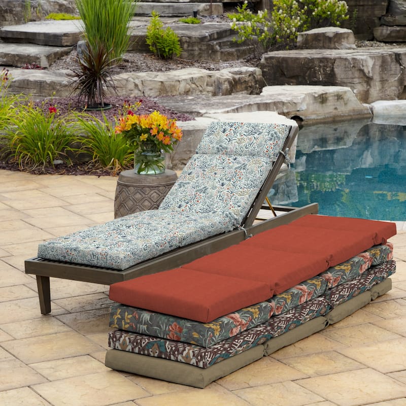 ARDEN 72 x 21 in Outdoor Chaise Lounge Cushion