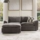 preview thumbnail 2 of 14, Fabiana 88"W Oversized 3 Piece Down Blend Modular Cloud Sleeper Sofa with Removable Cushion Cover By HULALA HOME
