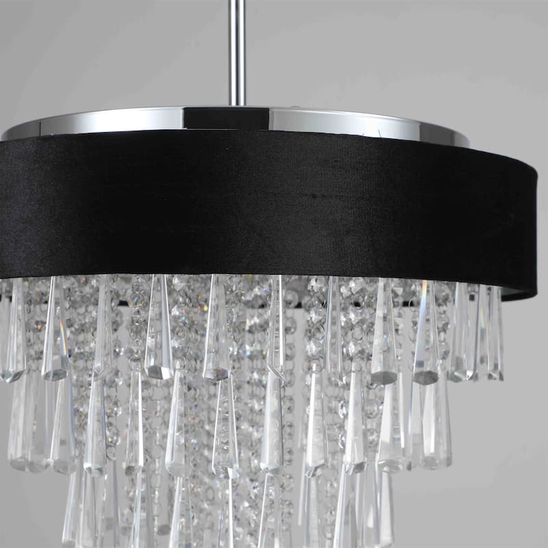 Modern Round Crystal Chandelier for Living Room