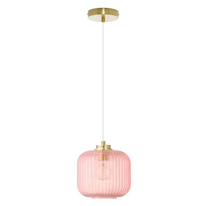 Digby River of Goods Glass and Metal Globe Shade Pendant Light