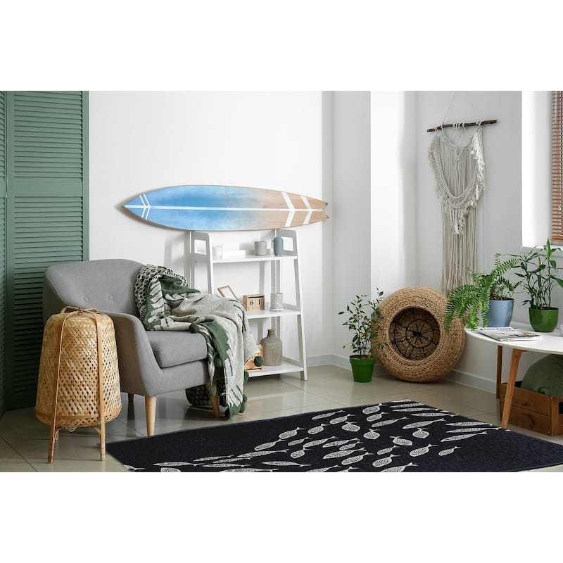 Escuela Nautical Chenille Rug