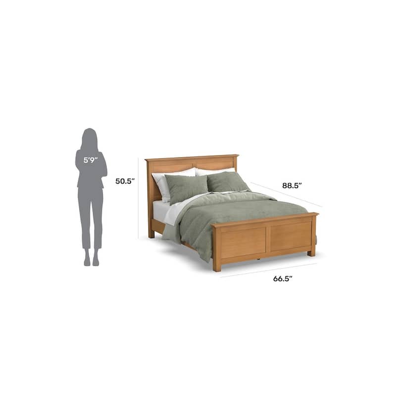 Homestyles Oak Park Brown Wood Queen Bed