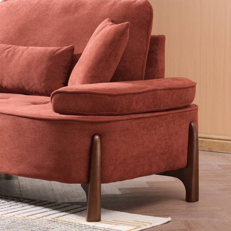 Modern 103" Comfortable Deep Seated Sofa Couch with 4 Pillows