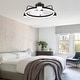 preview thumbnail 10 of 20, Bella Depot 3-Light Flush Mount Ceiling Fan with Dimmable LED Light and Remote APP Control for Children