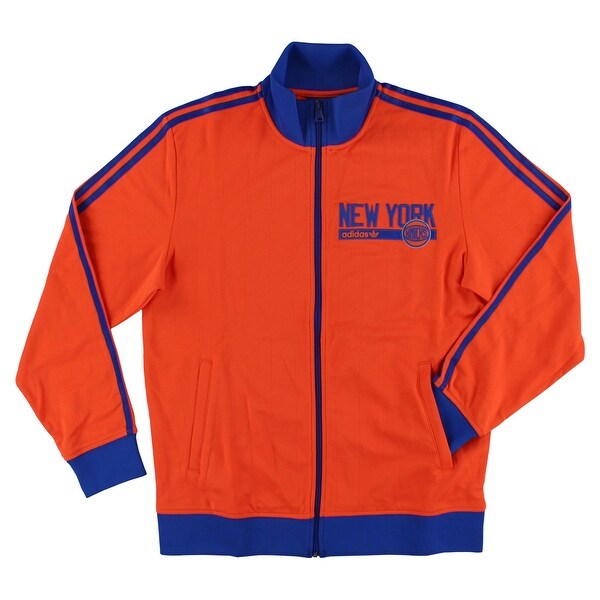 Adidas Mens New York Knicks Track Jacket Blue - Blue 