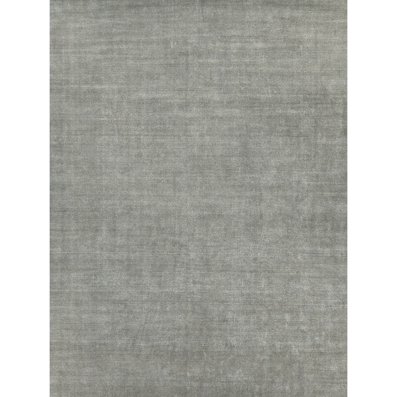 EXQUISITE RUGS Sanctuary Hand-loomed Bamboo Silk/Wool Brown Area Rug.