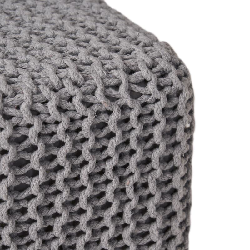 Tessie Knitted Foot Stool by Christopher Knight Home