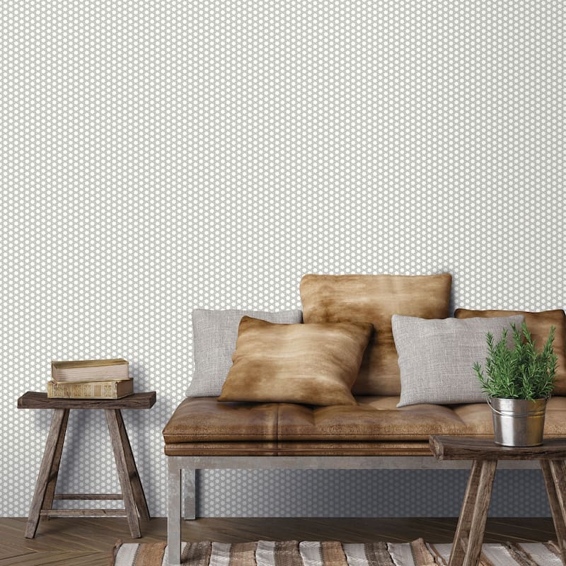 Galerie Wallcoverings Into The Wild Geometric Hex Non-woven Metallic Wallpaper Roll