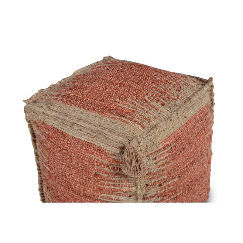 Steve Silver Jansen Handwoven Jute Pouf