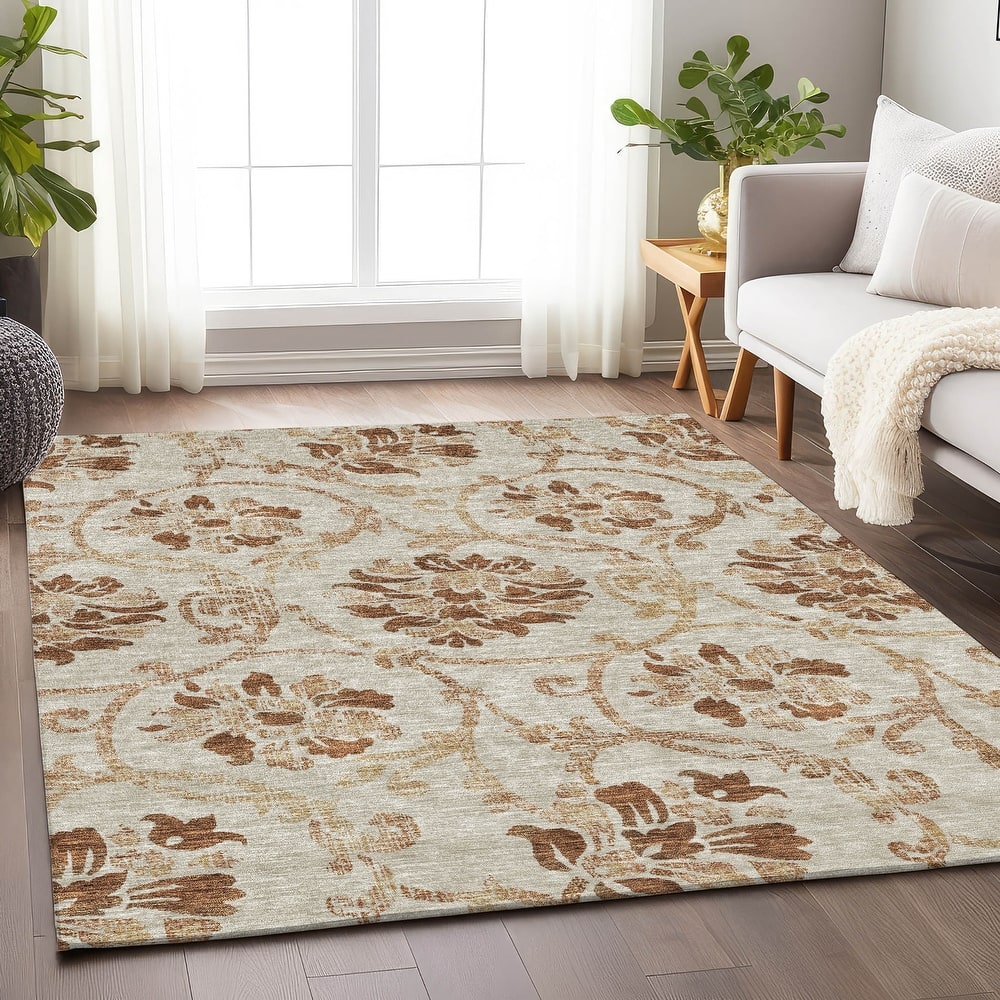Premium Washable Super Soft Persian Floral Mayfield Rug