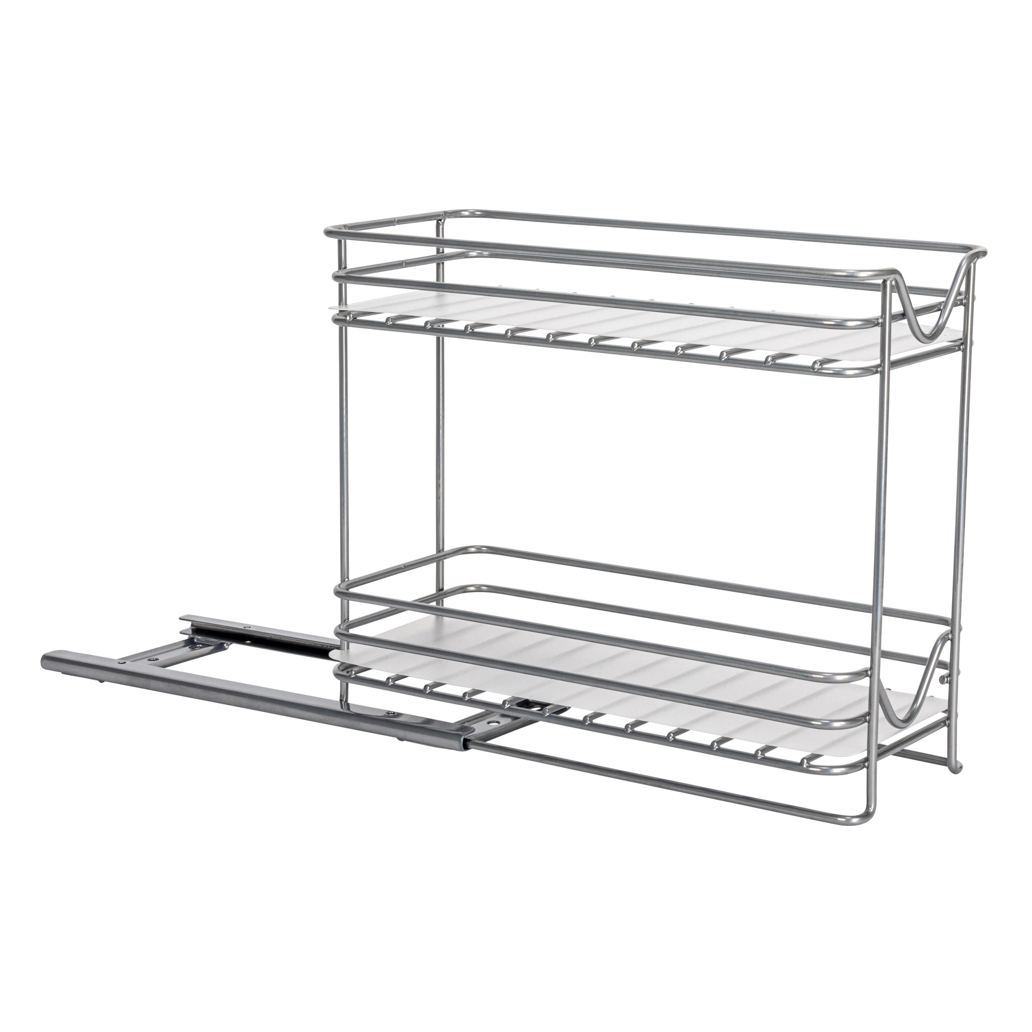 Brushed nickel spice rack deals