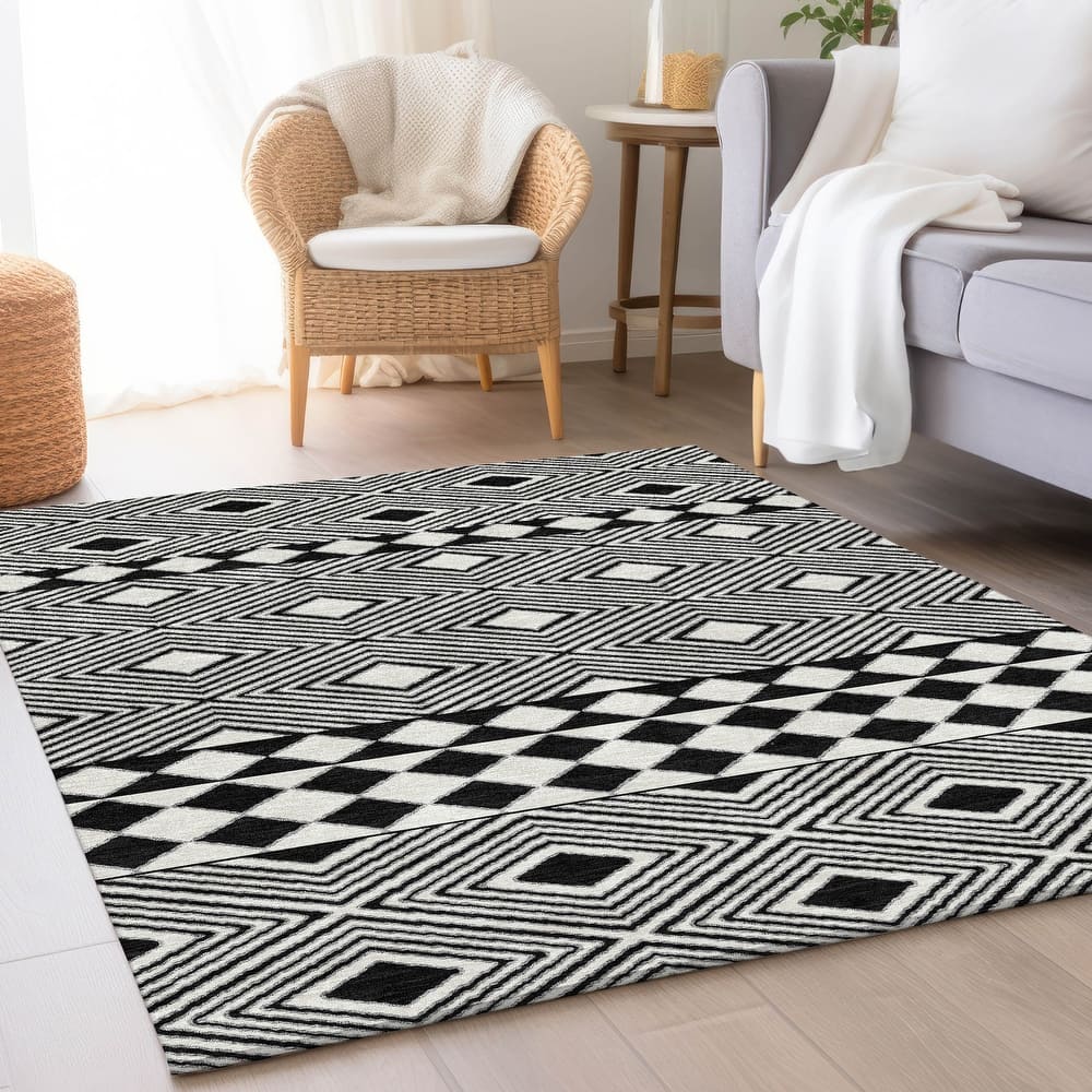 Premium Washable Super Soft Geo Prints Mayfield Rug