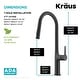 preview thumbnail 71 of 167, Kraus Oletto 2-Function 1-Handle 1-Hole Pulldown Kitchen Faucet