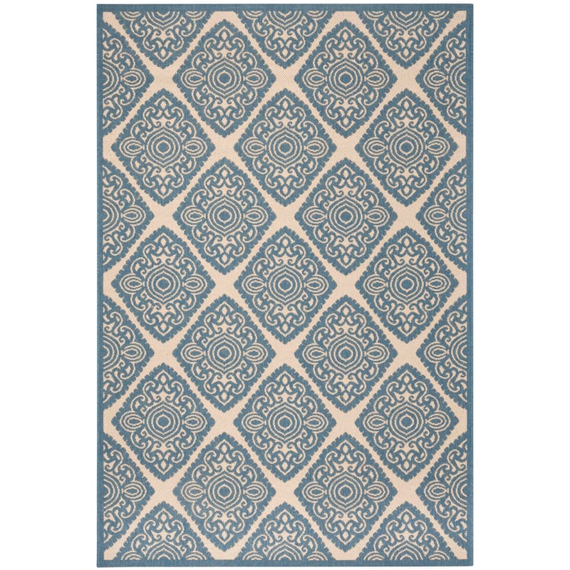 SAFAVIEH Beach House Phyllis Indoor/ Outdoor Waterproof Patio Backyard Rug
